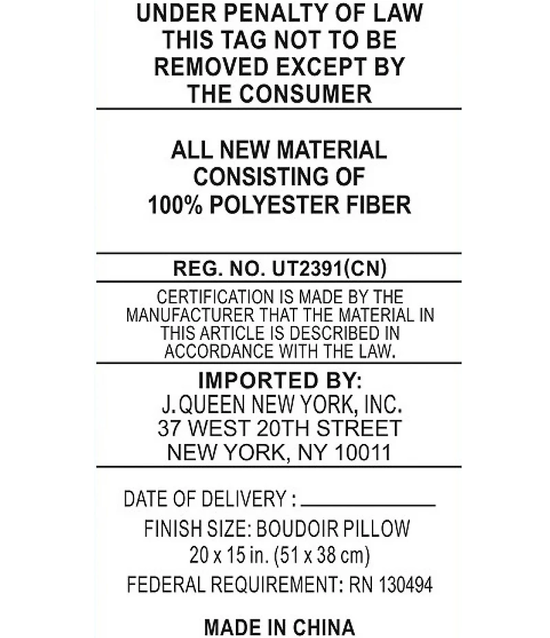 J. Queen New York Brunello Engineered Jacquard Bands Boudoir Pillow