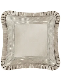 J. Queen New York Brunello Pleated Flange Reversible Square Pillow