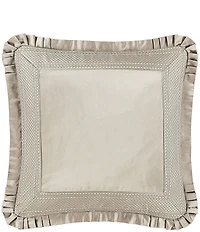J. Queen New York Brunello Satin Pleated Flange Reversible Euro Sham