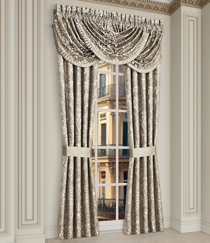 J. Queen New York Brunello Damask Window Treatment