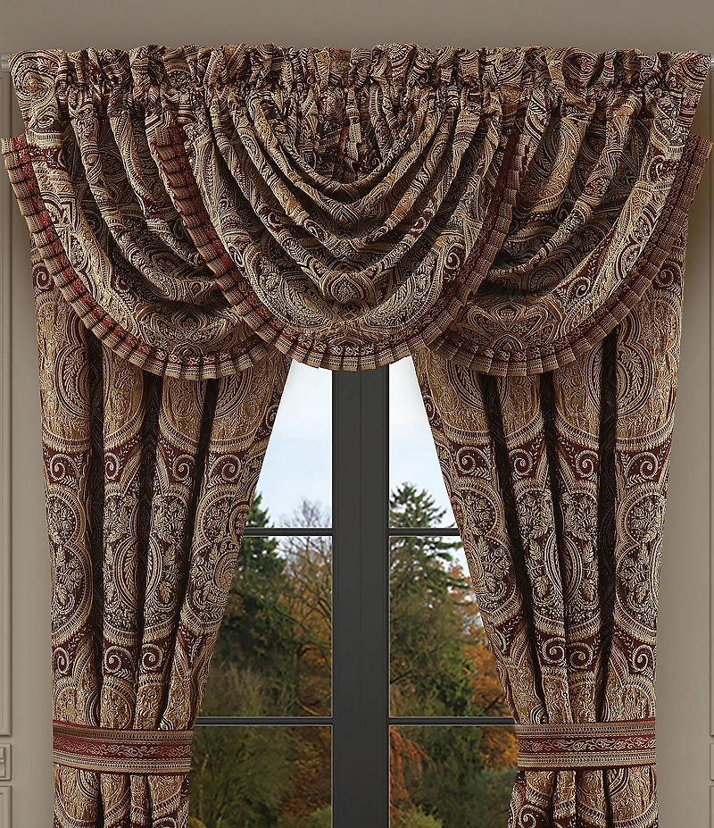 J. Queen New York Calistoga Woven Damask Window Treatment