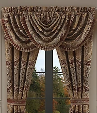 J. Queen New York Calistoga Woven Damask Window Treatment