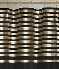J. Queen New York Calvari Engineered-Striped Shower Curtain