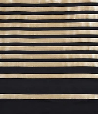 J. Queen New York Calvari Engineered-Striped Shower Curtain