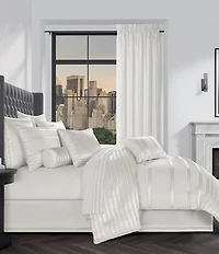 J. Queen New York Calvari Geometric Polished Striped Euro Sham