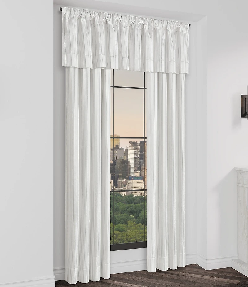 J. Queen New York Calvari Vertical Stripe Satin Window Treatment