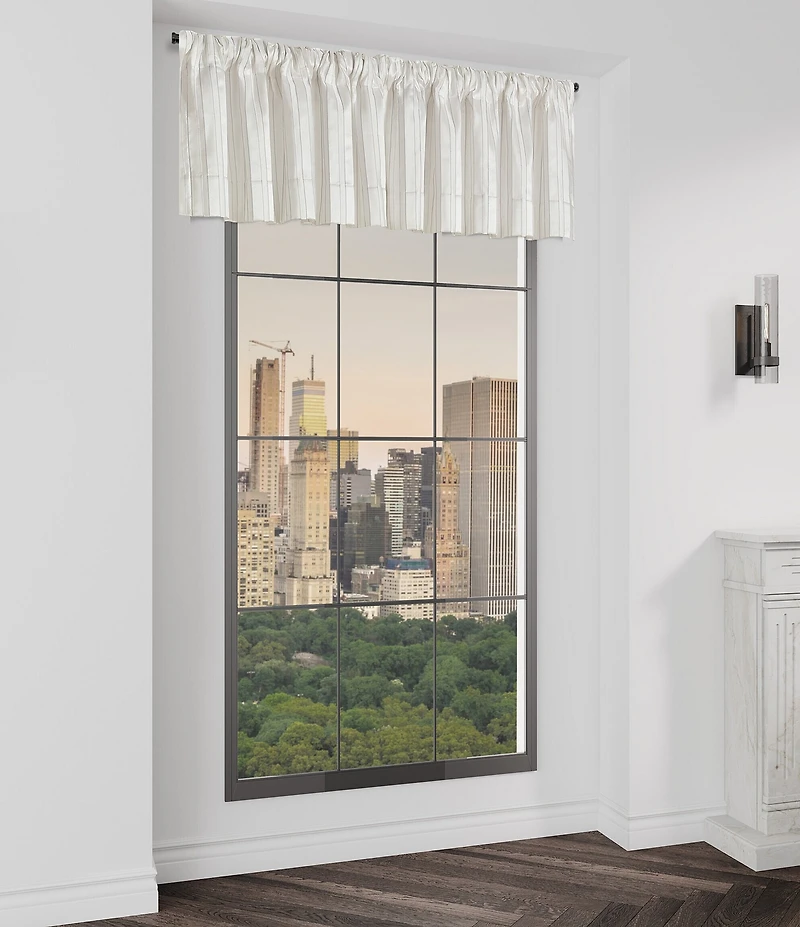 J. Queen New York Calvari Vertical Stripe Satin Window Treatment