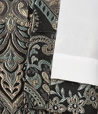 J. Queen New York Cascade Glacier Damask Window Treatments