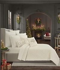 J. Queen New York Casey Quilted Sherpa Quilt Mini Set