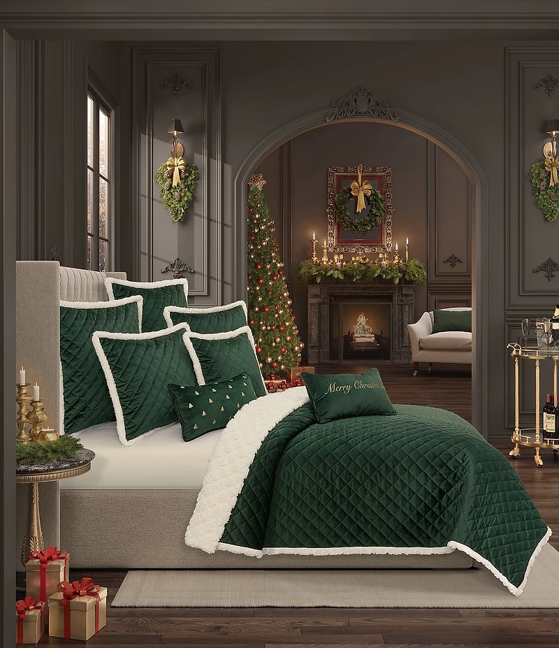 J. Queen New York Casey Sherpa Quilted Euro Sham