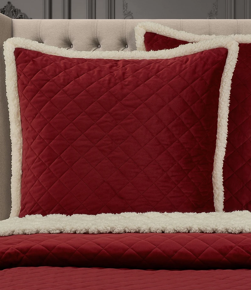 J. Queen New York Casey Sherpa Quilted Euro Sham