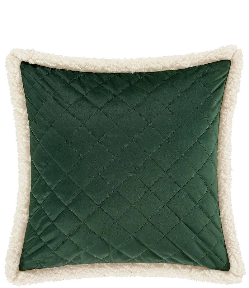 J. Queen New York Casey Sherpa Quilted Square Pillow