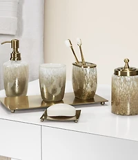 J. Queen New York Catia Collection Stainless Steel Tissue Box Cover