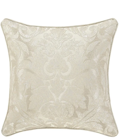 J. Queen New York Celine Woven Damask Decorative Reversible Square Pillow