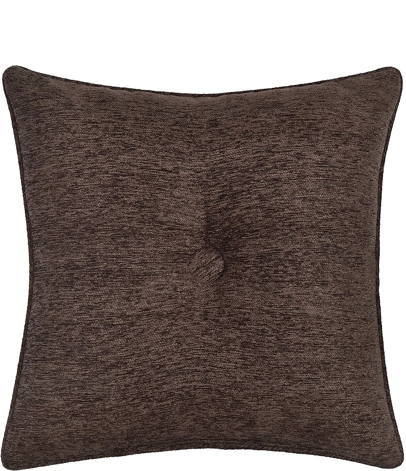 J. Queen New York Cerino Mitered Striped Button Tufted Reversible Square Pillow