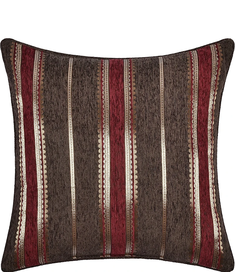 J. Queen New York Cerino Woven Chenille Damask Reversible Square Accent Pillow