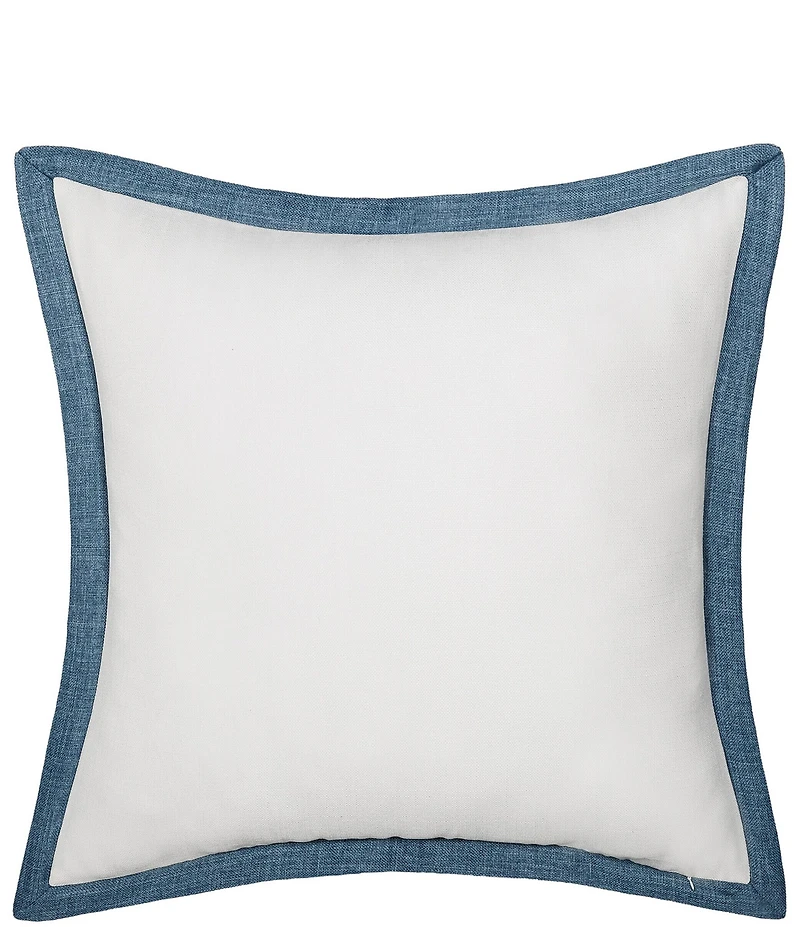 J. Queen New York Chantalee Bordered With Embroidery Flanged Reversible Euro Sham