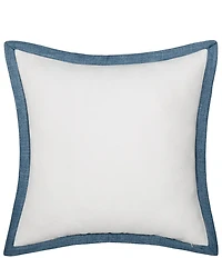 J. Queen New York Chantalee Bordered With Embroidery Flanged Reversible Euro Sham