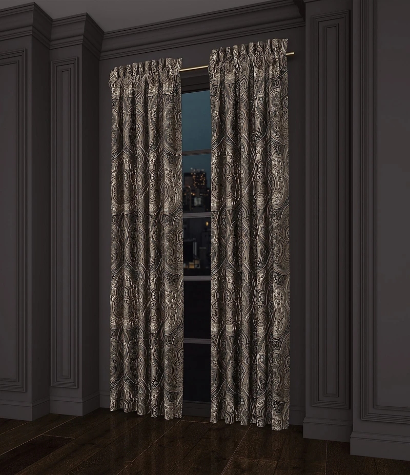 J. Queen New York Cipriana Woven Jacquard Damask Window Treatment
