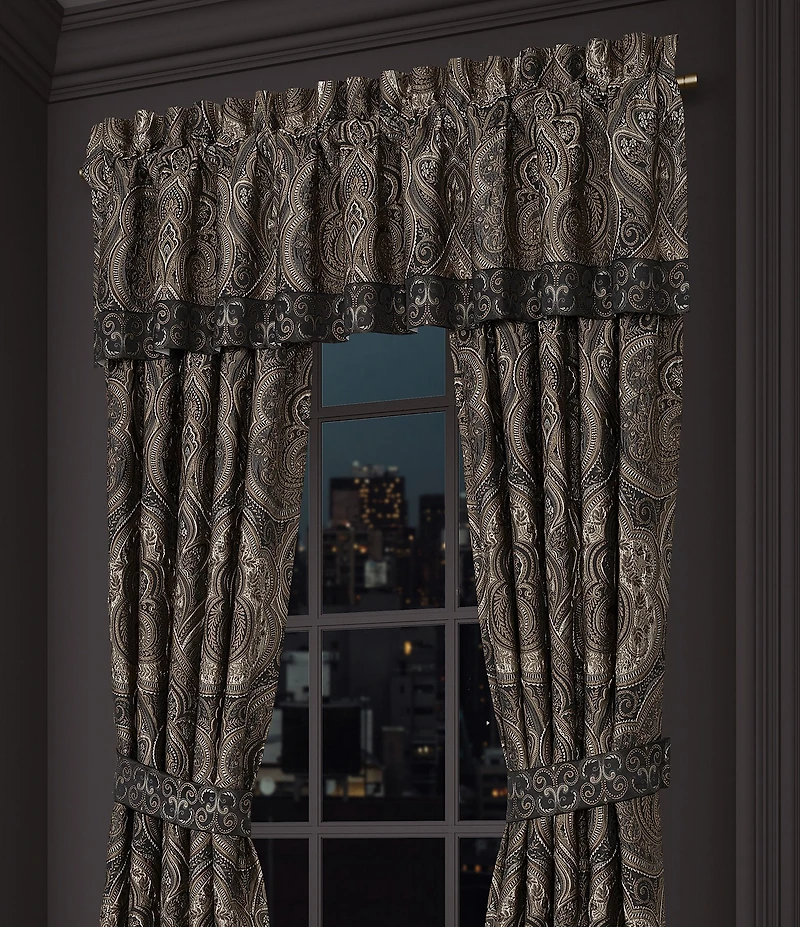 J. Queen New York Cipriana Woven Jacquard Damask Window Treatment