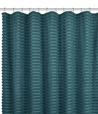 J. Queen New York Darby Tufted Striped Pattern Shower Curtain