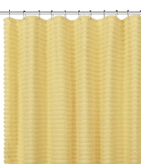J. Queen New York Darby Tufted Striped Pattern Shower Curtain