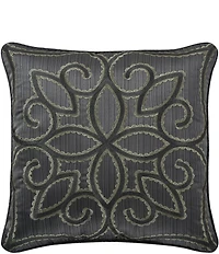 J. Queen New York Deco Embroidered Square Pillow