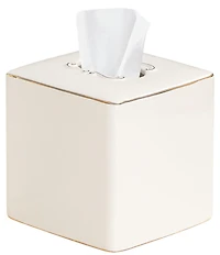 J. Queen New York Delphine Collection Glossy Stoneware Tissue Box Cover