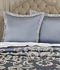 J. Queen New York Dicaprio Scroll Motif Framed Euro Sham