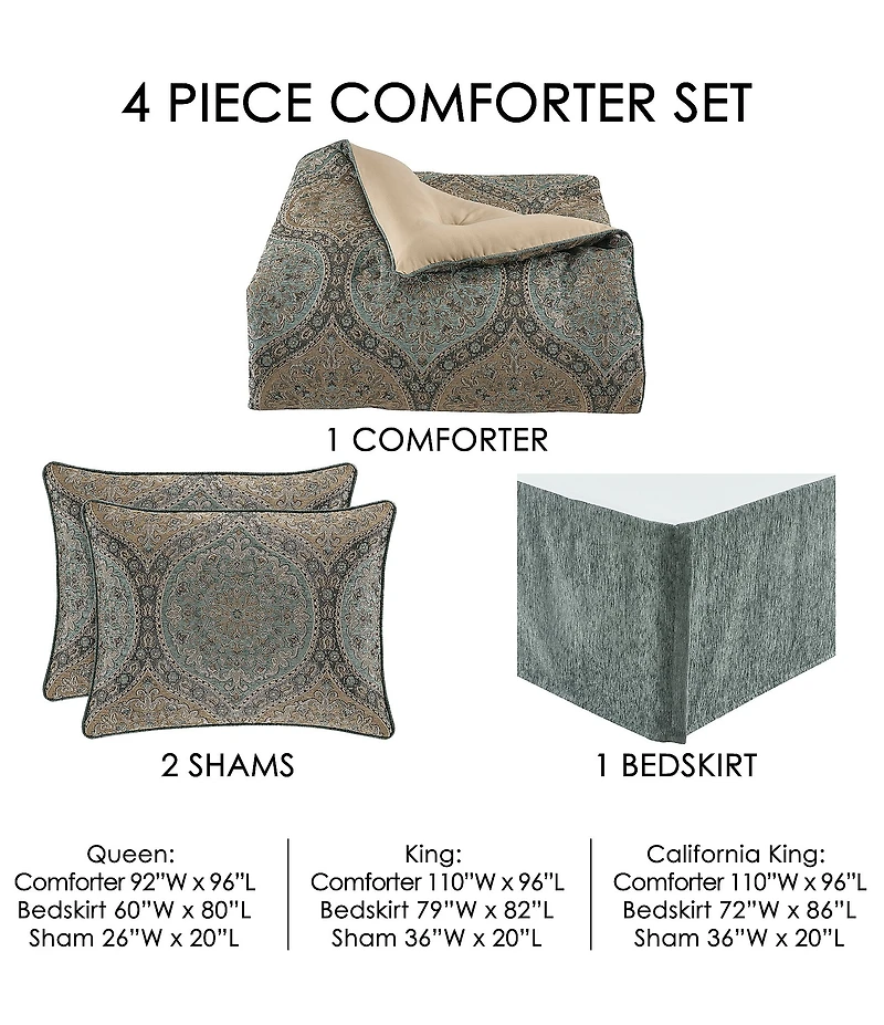 J. Queen New York Dorset Chenille Comforter Set
