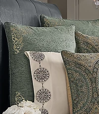 J. Queen New York Dorset Scroll Embroidered Euro Sham