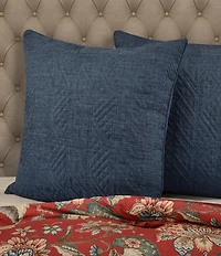 J. Queen New York Enchanted Garden Geometric Design Reversible Euro Sham
