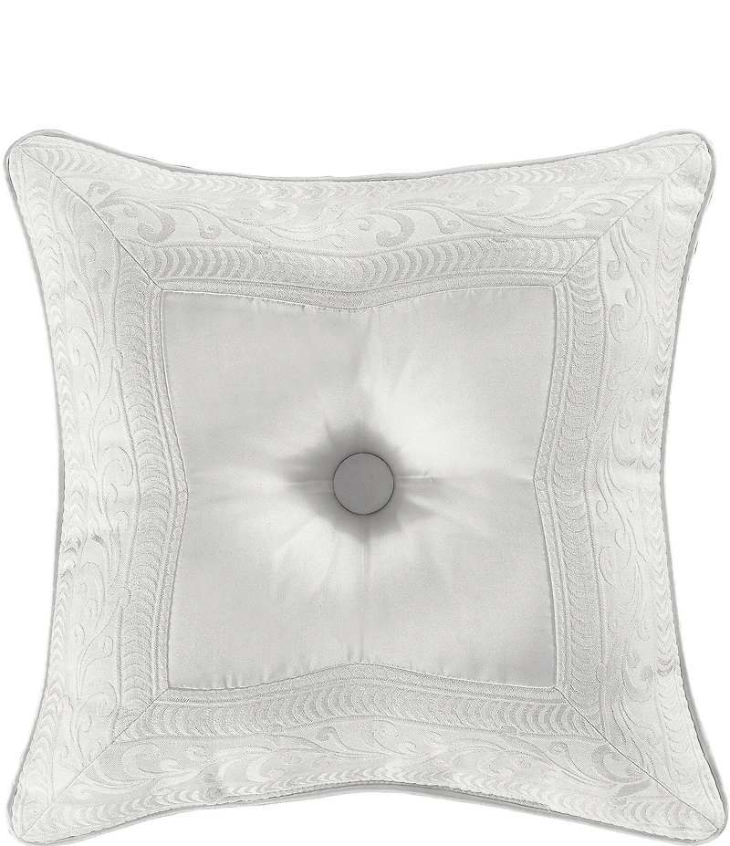 J. Queen New York Epic Button-Tufted Jacquard Square Pillow