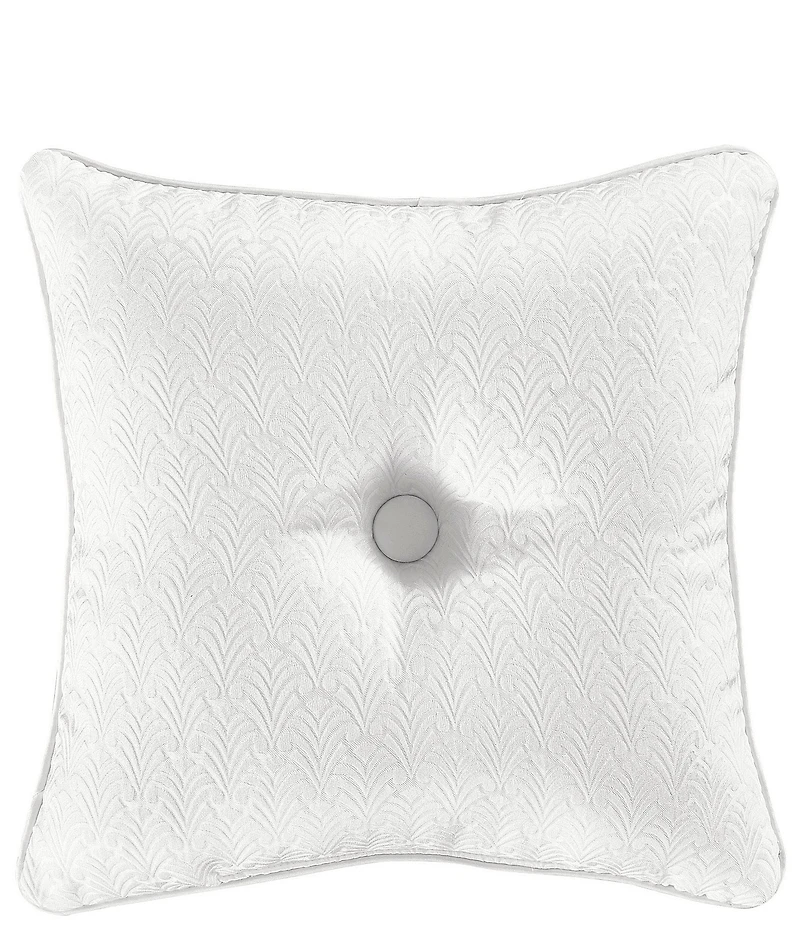 J. Queen New York Epic Button-Tufted Jacquard Square Pillow
