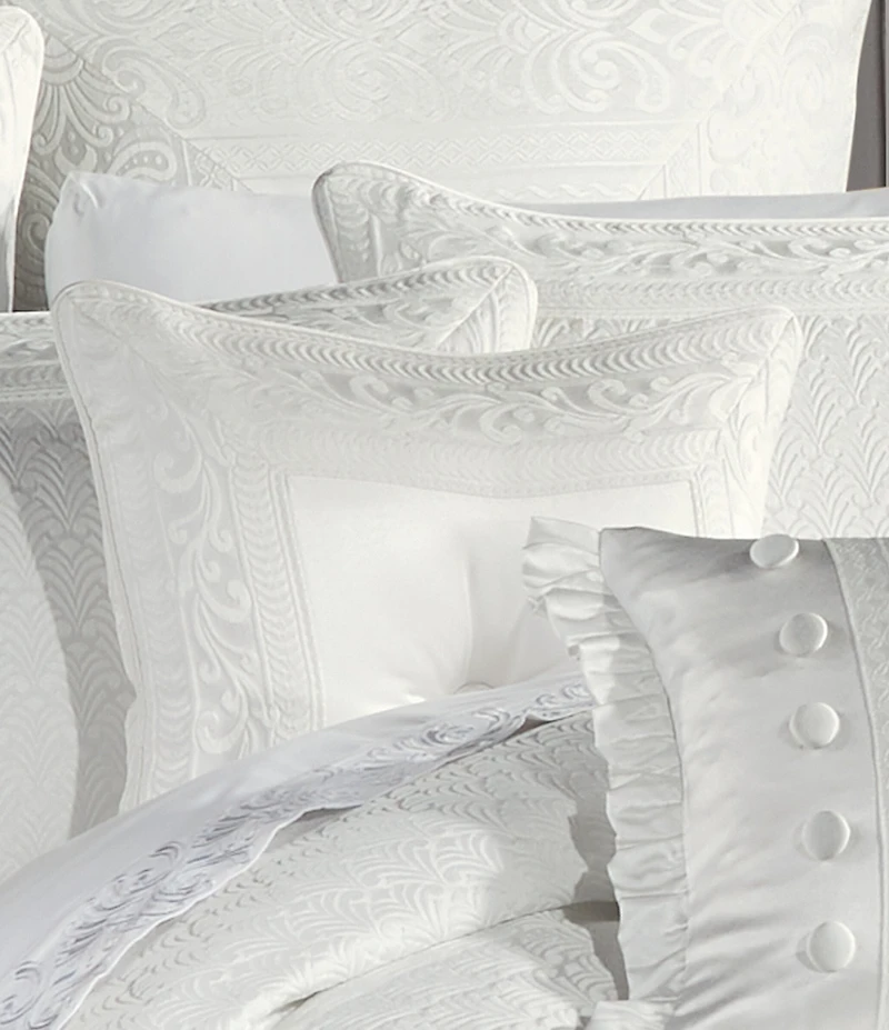 J. Queen New York Epic Button-Tufted Jacquard Square Pillow