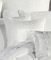 J. Queen New York Epic Button-Tufted Jacquard Square Pillow