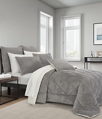 J. Queen New York Everett Diamond Quilted Reversible Comforter Mini Set