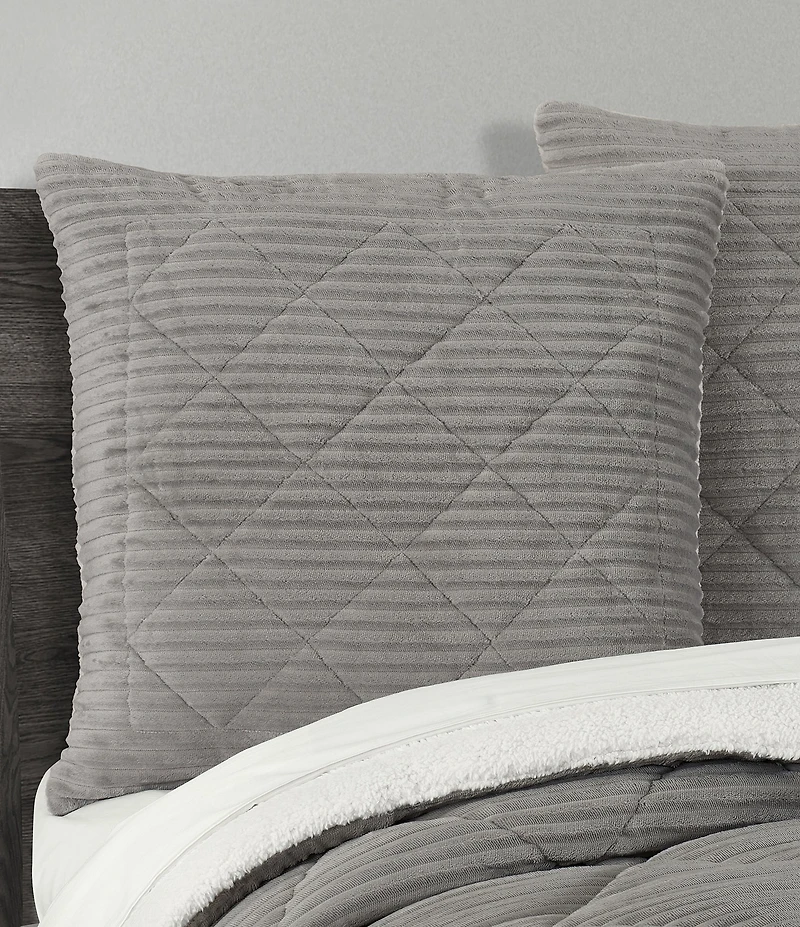 J. Queen New York Everett Diamond Quilted Reversible Euro Sham