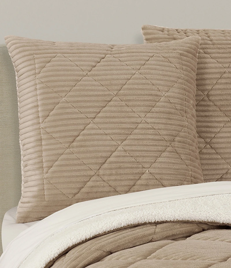 J. Queen New York Everett Diamond Quilted Reversible Euro Sham