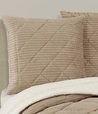 J. Queen New York Everett Diamond Quilted Reversible Euro Sham