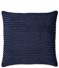 J. Queen New York Everett Ribbed Fleece Reversible Square Throw Pillow