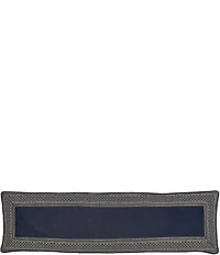 J. Queen New York Excelsior Diamond Embossed Satin Reversible Bolster Pillow
