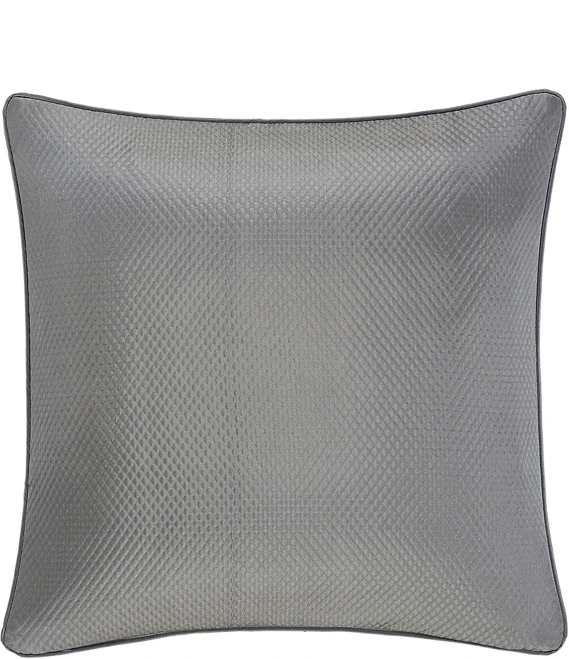 J. Queen New York Excelsior Woven Diamond Embossed Framed Reversible Euro Sham