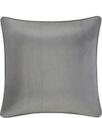 J. Queen New York Excelsior Woven Diamond Embossed Framed Reversible Euro Sham