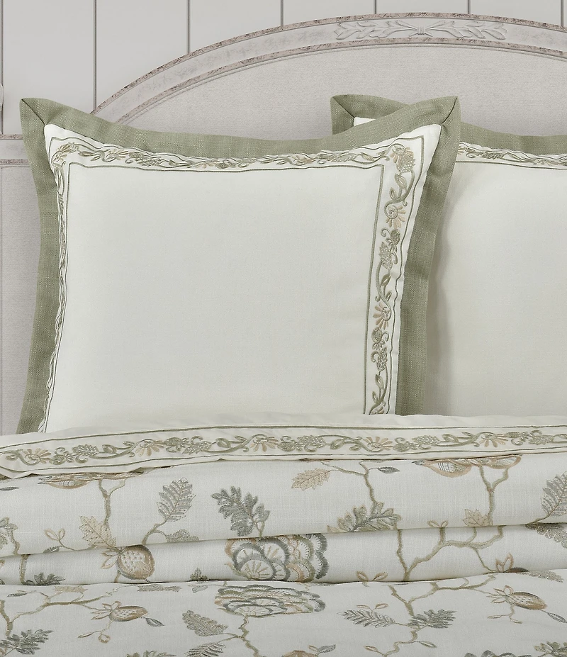 J. Queen New York Fairview Embroidery Border Reversible Euro Sham