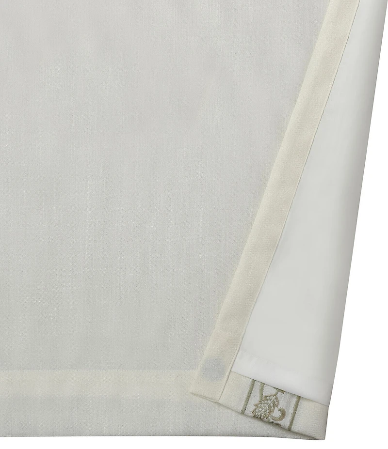J. Queen New York Fairview Leaf Embroidered Window Treatment