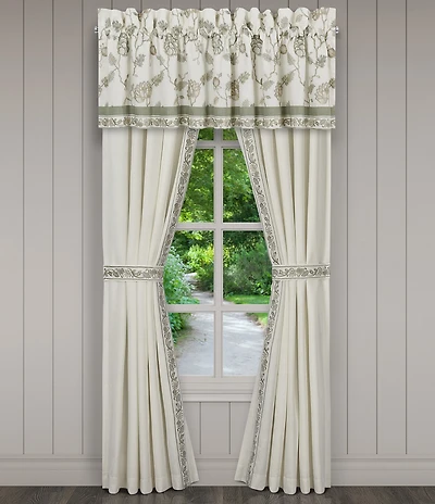 J. Queen New York Fairview Leaf Embroidered Window Treatment