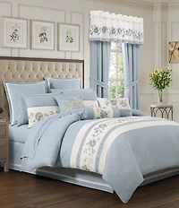 J. Queen New York Garden Bloom Embroidered Decorative Reversible Square Pillow