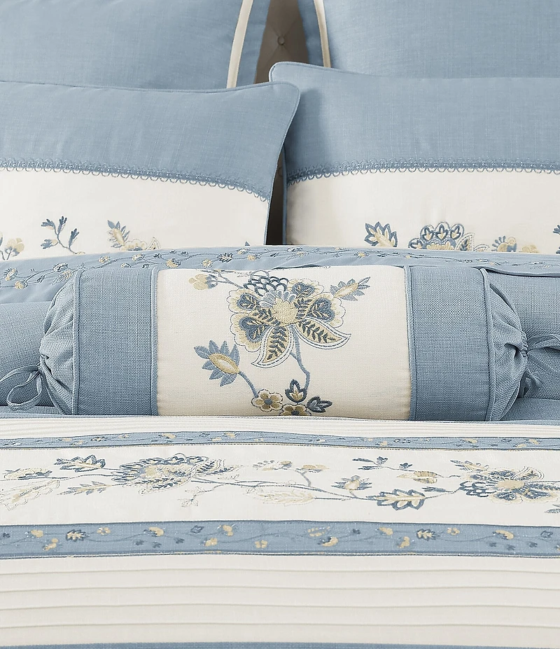 J. Queen New York Garden Bloom Neckroll Pillow
