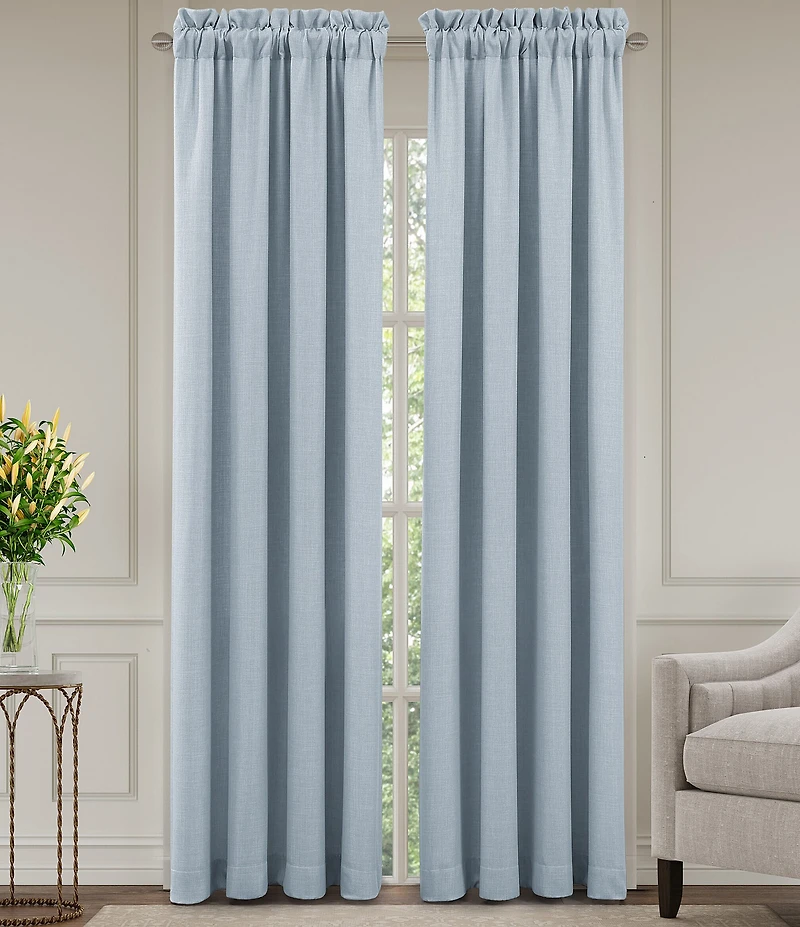 J. Queen New York Garden Bloom Linen Textured Window Treatment